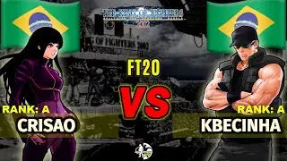 CRISAO vs KBECINHA TOP MATCH BRASIL FT20 KOF 2002