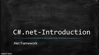 Part 1   CSharp net   dotnet framework || C#.Net tutorials
