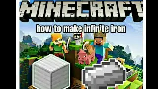 how to make infinite iron| minecraft easy way 👍