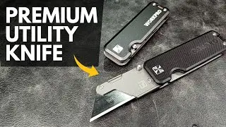 Premium Titanium Folding Utility Knife | Work Pro