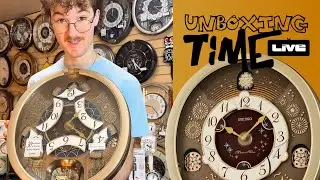 Golden Melodies On A New Golden Clock...🤩🎶✨ | Seiko QXM620GRH | Unboxing Time: LIVE! （開梱時間: ライブ!）