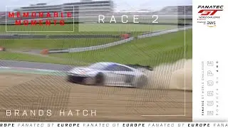 Huge Spray as Hugo Cook Goes Wide! | Race 2 | Brands Hatch | Fanatec GT World Challenge Europe 2024