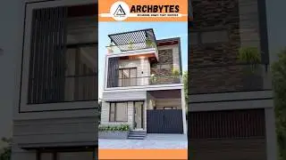 25x42 Feet House Design | 3d #housedesign #elevation #trending #shorts #archbytes