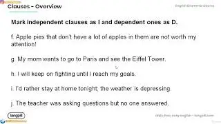 76  4  4  Clauses Overview  Independent Practice
