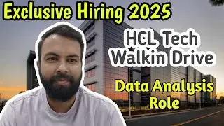 Data Analyst Jobs For Freshers | HCL Tech Walkin Drive 2025 | Freshers Jobs 2025|Neeraj Bhatia Vlogs