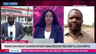 Fmr Heavyweight Champion Anthony Joshua Receiving Treatment In Lagos Hospital