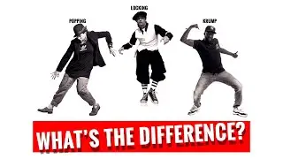What's the difference between popping, locking, and krump?