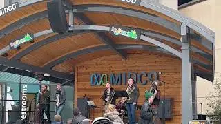 Mr. Biles playing with his band Brass Interference at Red River Market