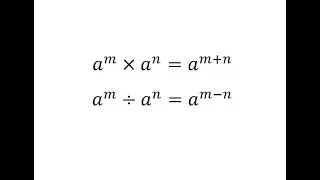 Maths: Introduction to Index Laws