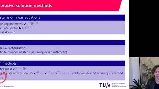 Iterative methods for linear systems, Part 1