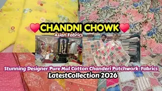 🤩Stunning Latest Designer.. Pure Mul Cotton Chanderi collection♥️ घर बैठे ऑर्डर करें #chandnichowk 