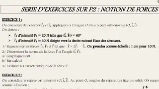 Les forces 2nde S ( exercice corrig&eacute;) 