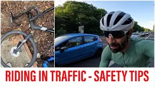 Riding a bicycle in city traffic | safety tips, including real accident footage
