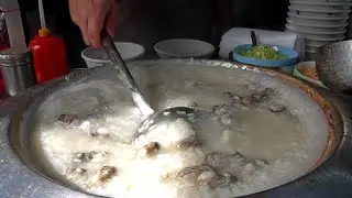 台中在地人都吃這一家蚵仔粥,炸燒肉！第五市場美食/Popular Food in Taichung Market! Oyster Congee,Crispy Fried Pork-台灣街頭美食