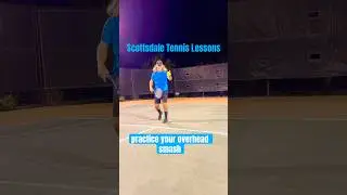 OVERHEAD SMASH - how to improve it on your own! #scottsdale #tennis #tennistips #inspire #zippyriffs