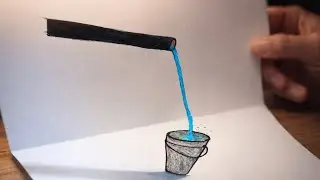 Mind Blowing 3D Water Drawing Illusion