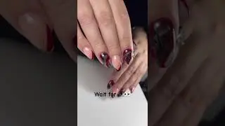 Black & Red marble technique #nails #marblenails #nailart #diynails #nailtech #naglar