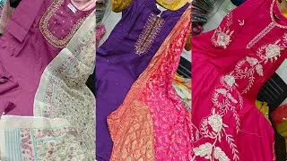 pure Mul chanderi top bottom dupatta set DM 9894793861#2026