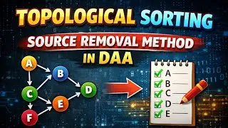 DAA - Topological Sorting ( Source Removal Method )