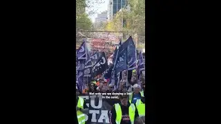 Tradies take to Melbourne streets for CFMEU rally