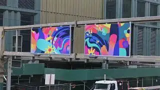 Hudson Square BID Unveils First-Ever Gantry Public Art