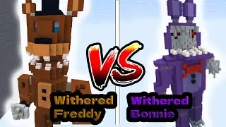 BUILDING FNAF 2 CHARACTERS IN MINECRAFT BUILD BATTLE