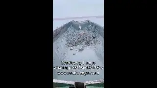 Everflowing  sand mud transport  split hopper barge