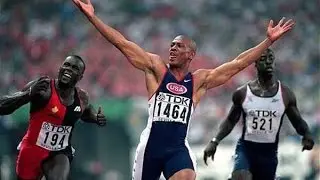 Maurice Greene 60m 6.39 world record with slow motion