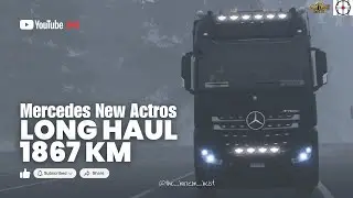 Mercedes Actros AMG 🚛 1867 KM Long Haul | Venice → Liverpool | ETS2