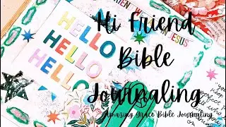 Hi Friend BIBLE JOURNALING PROCESS #illustratedfaith #biblejournaling 🩷