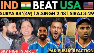 India 🇮🇳 beat USA In T20WC 2026 ! Surya 84*(49) Siraj 3-29 ! India 🇮🇳 baap T20 ka ! Pak Public Shock
