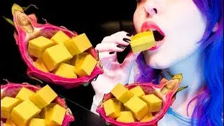 ASMR: Wobbly Orange Creamsicle Gummies | Slurping Jelly Cubes ~ Relaxing Eating [No Talking|V] 😻