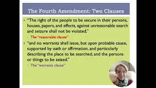 Searches and Warrants