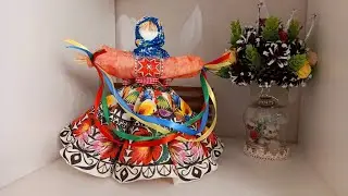 МАСЛЕНИЦА. Часть 4.Ватные игрушки своими руками. Смешаная техника. #кукласвоимируками #ватнаяигрушка