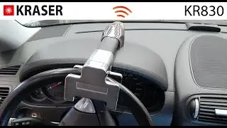 KRASER KR830 Blocco Antifurto Allarme per Volante Auto Regolabile Universale Sicurezza Auto Roulotte