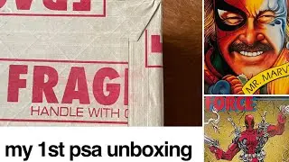 My 1st PSA Unboxing - 1990 Marvel Universe Rookie Comic Book Trading Cards - Grades revealed!
