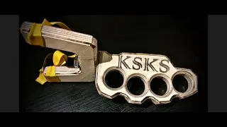 Making a KnuckleDuster Catapult. Slingshot. KSKS