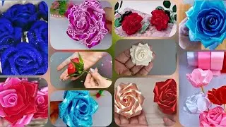 تجميعة أفكار ورد ستان مذهلة | Stunning Satin Ribbon Flower Ideas