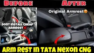Finally Installed Original Top Model Shutter ArmRest In Nexon CNG 😍 Nexon CNG Modification