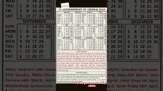 government office and always keep holiday in the Odisha