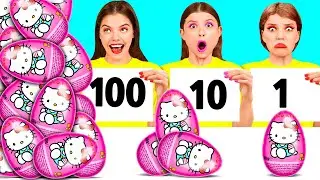 100 Слоев Еды Челлендж | Смешные Кулинарные Войны от DaZaZa Challenge