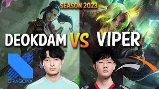 DRX Deokdam vs HLE Viper - Deokdam CAITLYN vs ZERI ADC - KR Ranked