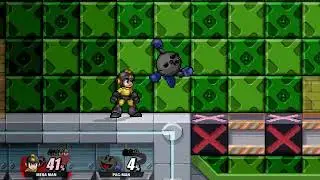 Super Smash Flash 2 Megaman Versus Pacman