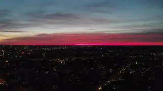 4k Munich by night drone video