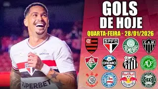 ⚽ TODOS OS GOLS DESTA QUARTA-FEIRA 28/01/2026 - GOLS DE HOJE, BRASILEIR&Atilde;O S&Eacute;RIA A
