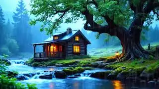 CALMING RAIN AND FLOWING RIVER SOUNDS FOR RELAXATION MEDITATION PEACE AND BETTER SLEEP #12