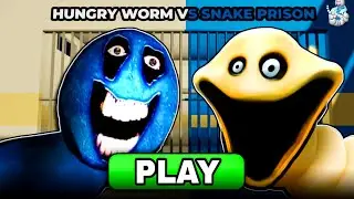🐍HUNGRY WORM VS SNAKE PRISON RUN! (Obby) NEW SCARY ROBLOX (#roblox)