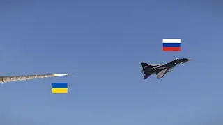 Russian MIG-35 hit by Ukrainian anti-air missiles at high speed