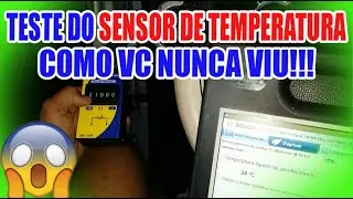 Teste do sensor de temperatura como vc nunca viu