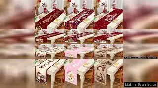Santa Claus Christmas Table Runner Merry Christmas Decoration for Home 2025 Xmas Party Table Decor N